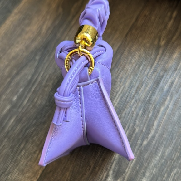 Mini Drawstring Handbag - Purple - Picture 5 of 7